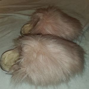 Bearpaw flouff slide slippers
